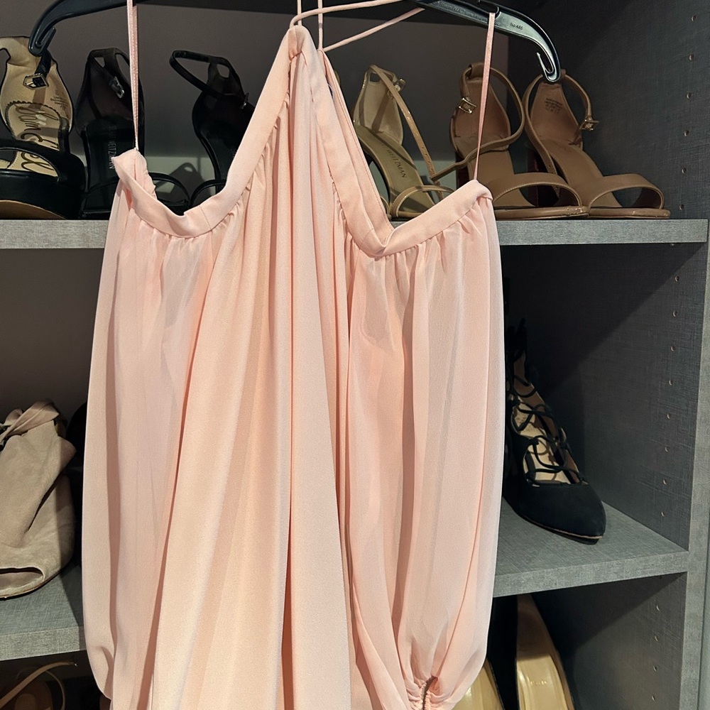 1 State Pink Blouse with Flowy Design